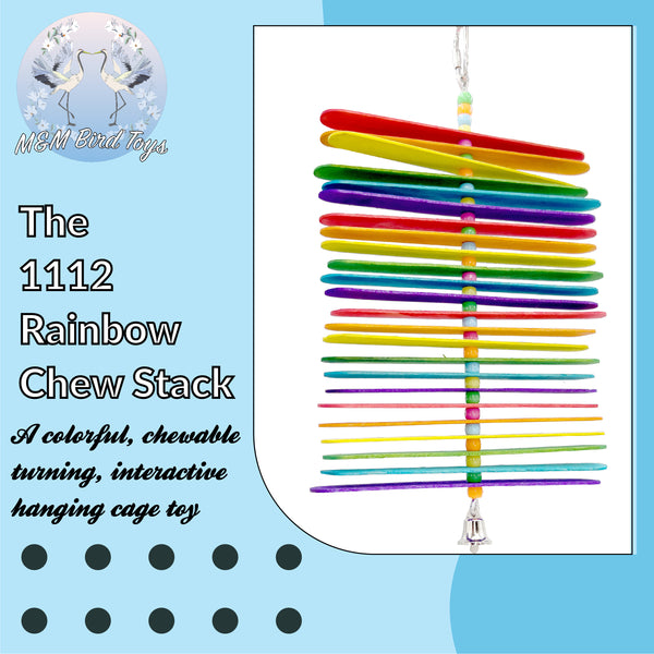 1112 Rainbow Stick Chewer - Hover