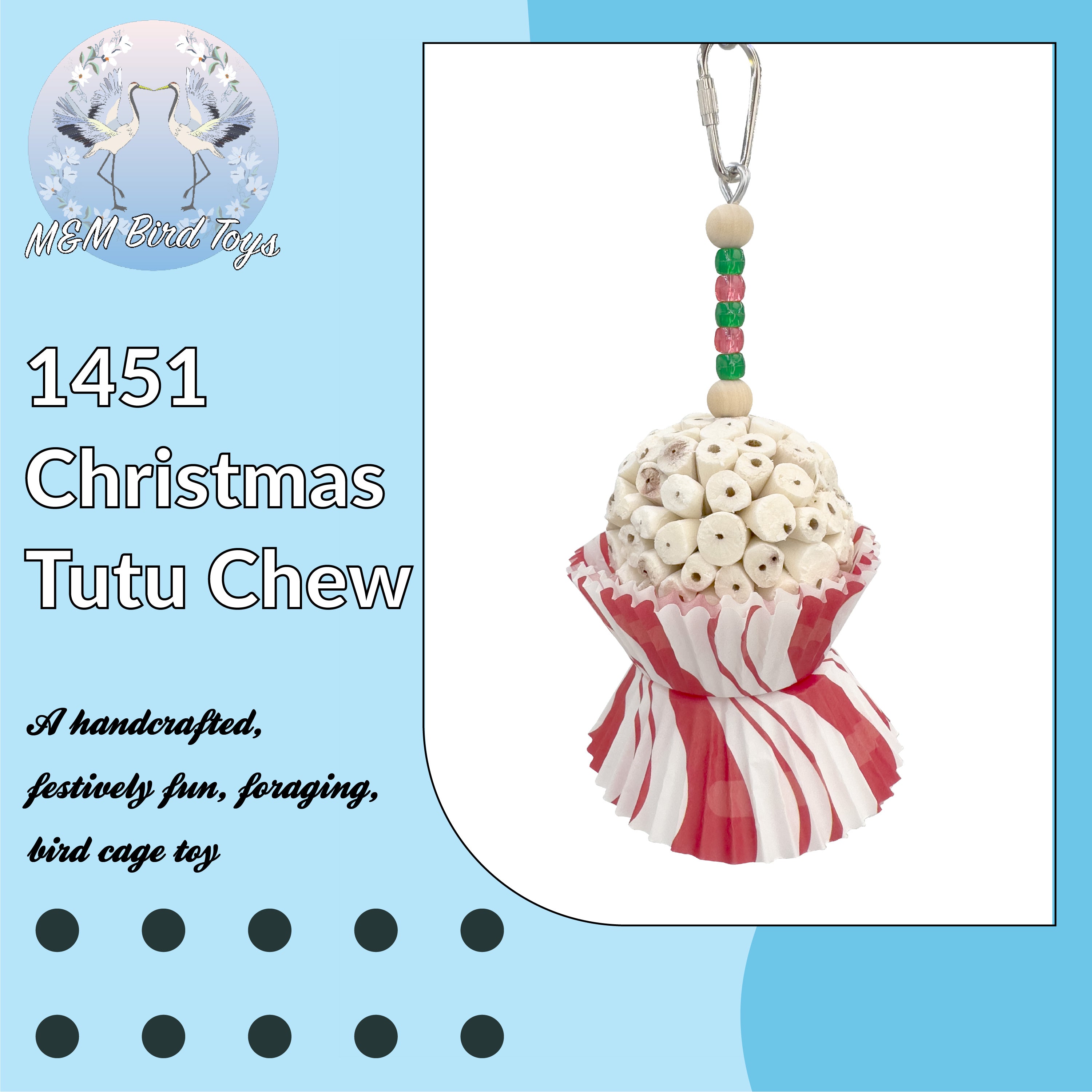 1451 Christmas Tutu Chew