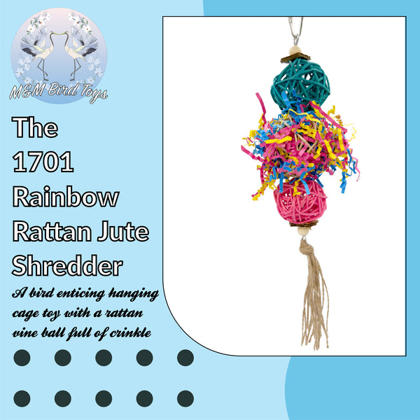 1701 Rainbow Rattan Jute Shredder - Hover