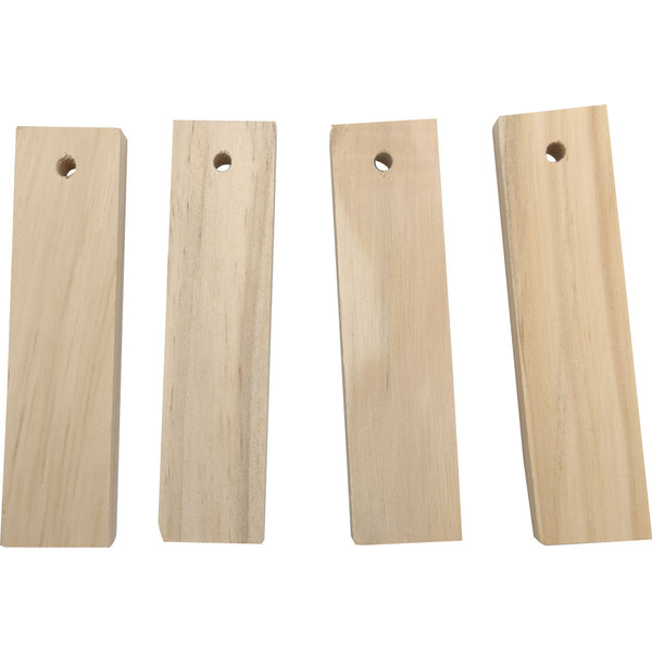 2087 Pk4 Drilled Wood Chimes - Hover