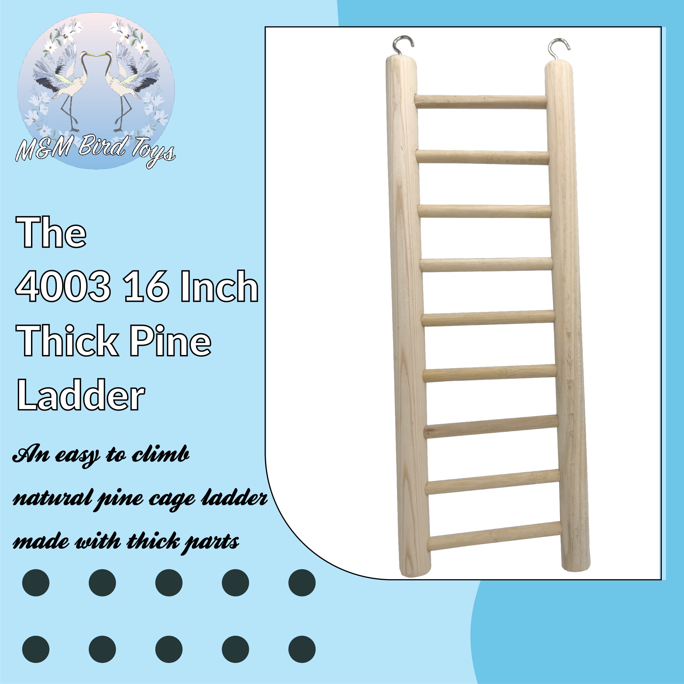 4003 16 Inch Thick Pine Ladder