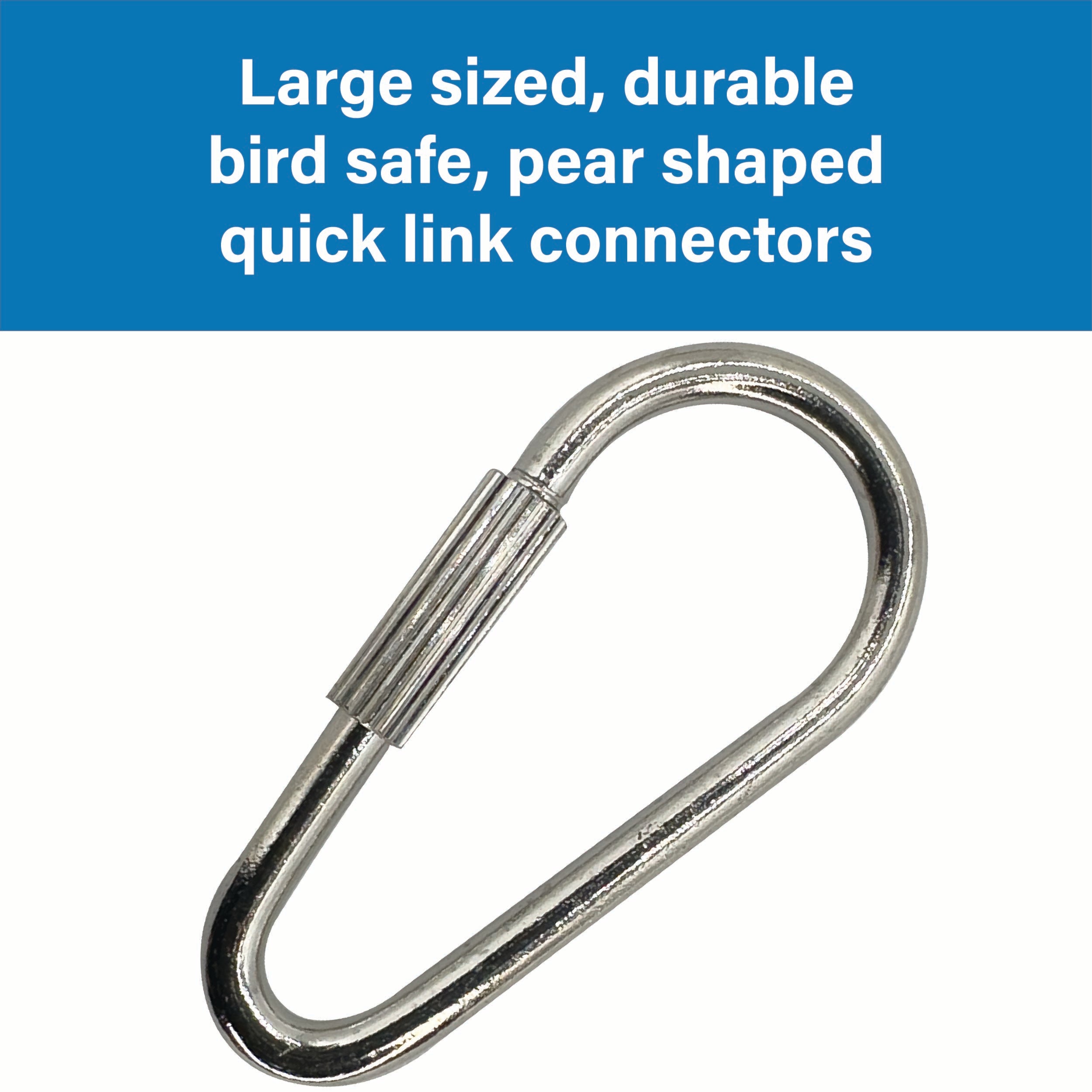 7028 Pk3 Nickel Plated Steel Quick Link 1 5/8 Inch